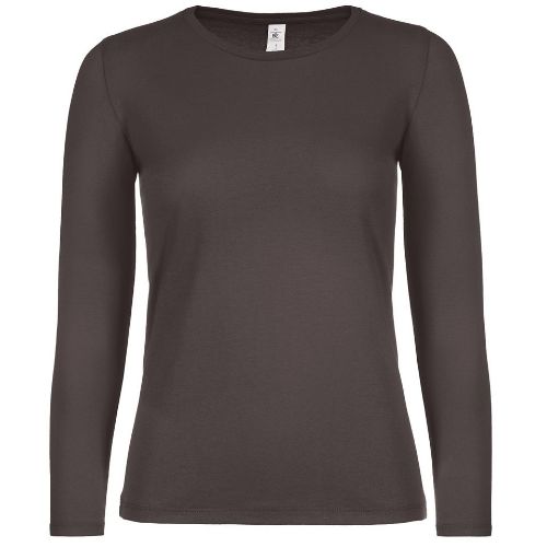 B & C Collection B&C #E150 Long Sleeve /Women Bear Brown